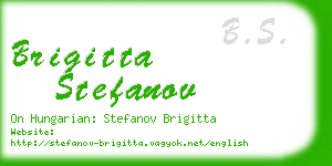 brigitta stefanov business card
